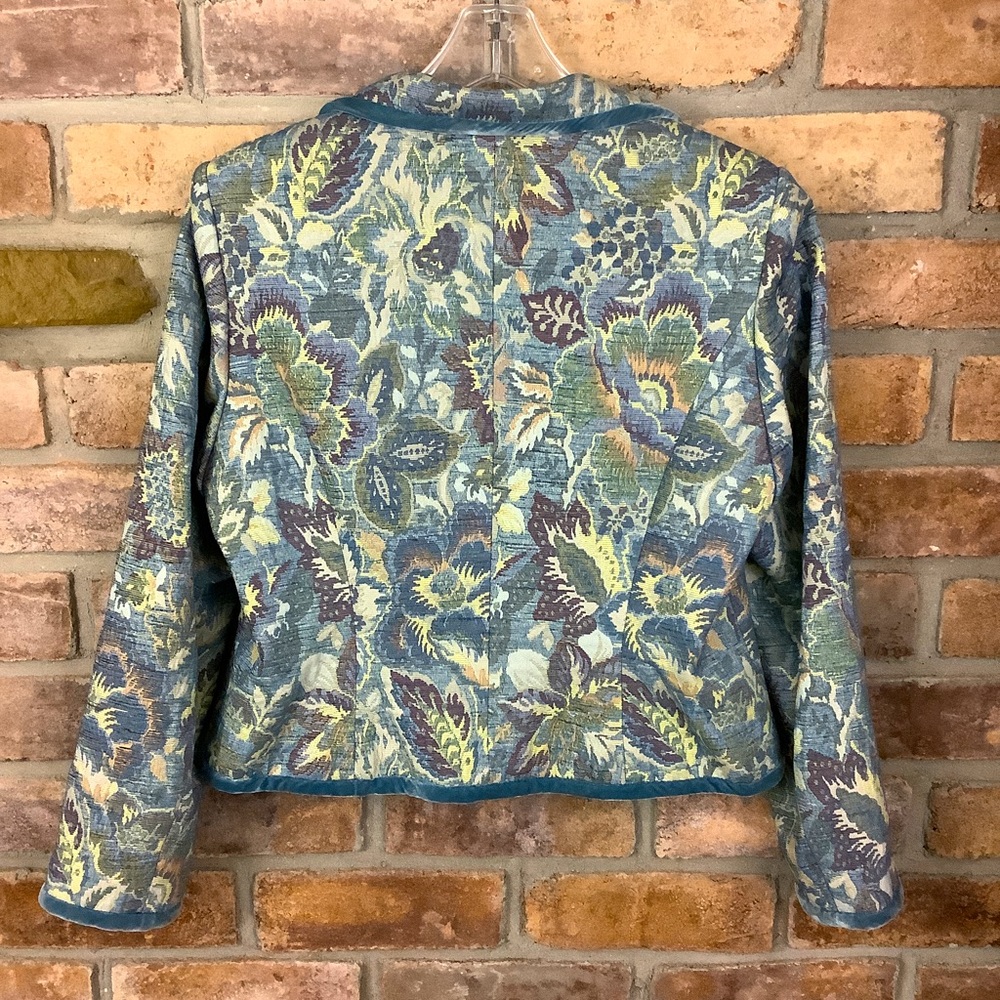 TALBOTS Floral Brocade Tapestry Blazer Jacket - Picture 10 of 10